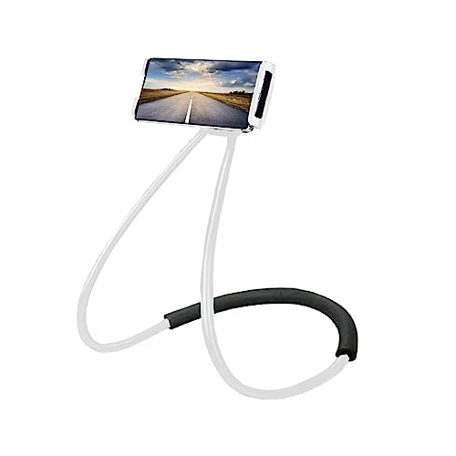 EightSpace Universal Handy Halter, Lazy Handyhalterung biegbar 360° Halterung Halter für Smartphone - flexibel, drehbar, für mehrere Funktionen (Weiß) von EightSpace