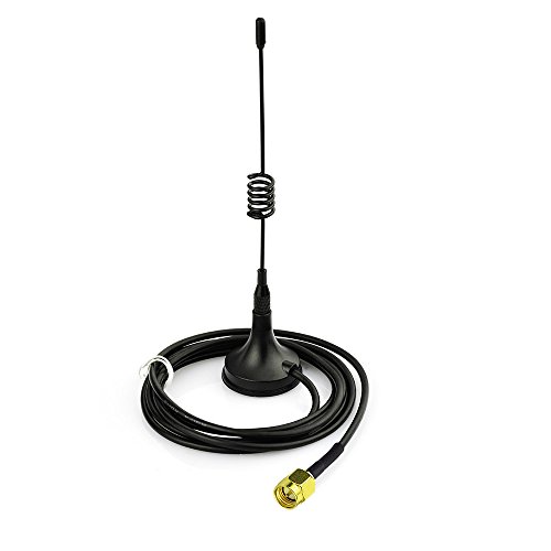 Eightwood 433 MHz Antenne 3dbi SMA Stecker mit Magnetic Base 3m 300cm 9.8ft Kabel für Wireless Homematic CCU3 CCU2 CC1101 Ham Radio MEHRWEG von Eightwood