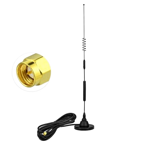 Eightwood 4G LTE Antenne SMA 10dBi Magnet Antenne Omnidirektional Antenne Outdoor + 3M Antennenkabel für Wildkamera 4G LTE Router Modem Kamera GSM Hotspot usw. von Eightwood