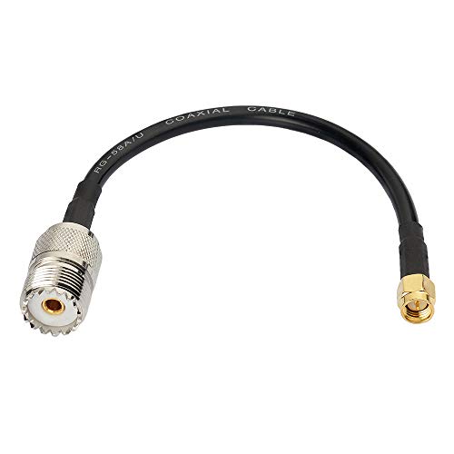 Eightwood CB Radio Antennenkabel SMA Kabel SMA Stecker auf UHF Buchse SO239 Koaxialkabel RG58 15cm für CB Antenne Radio Antenne WiFi Handfunk Walkie Talkie Amateurfunk MEHRWEG Eightwood CB Radio Antennenkabel SMA Kabel SMA Stecker auf UHF Buchse SO239 Koaxialkabel RG58 15cm für CB Antenne Radio Antenne WiFi Handfunk Walkie Talkie Amateurfunk MEHRWEG von Eightwood