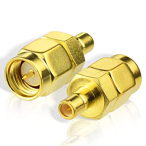 Eightwood DAB+ Antenne Adapter SMA Stecker auf SMB Buchse 2 Stücke für Car Satellite Sirius XM DAB Radio Antenna Aerial Pigtail Kabel MEHRWEG von Eightwood