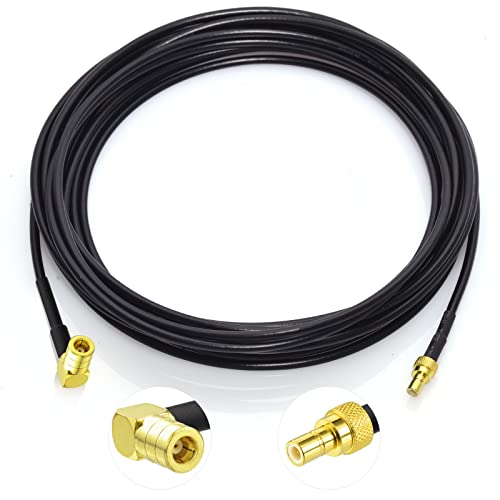 Eightwood DAB+ Antenneadapter SMB Kabel Auto Radio SMB Buchse auf SMB Stecker RG174 16.4ft 5M DAB Antenne SMB Verlängerung für TechniSat Pioneer Sony Alpine MEHRWEG von Eightwood