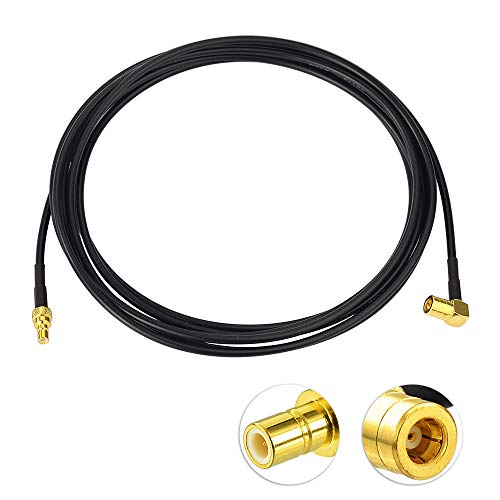 Eightwood DAB+ Antenneadapter SMB Kabel Auto Radio SMB Buchse auf SMB Stecker RG174 8.2ft 250cm DAB Antenne SMB Verlängerung für TechniSat Pioneer Sony Alpine MEHRWEG von Eightwood