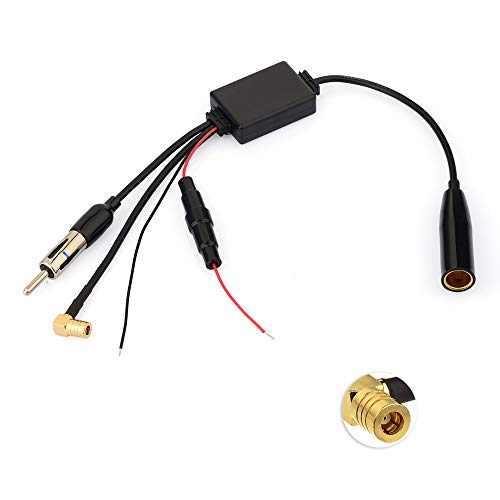 Eightwood DAB Antenne DAB Splitter SMB Adapter DIN Adapter AM/FM Antenne Signalverstärker für Auto Radio TechniSat Pioneer Sony Kenwood Alpine MEHRWEG von Eightwood