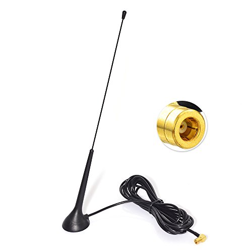 Eightwood DAB DAB+ Antenne Autoradio SMB Antenne (KFZ Magnetfußantenne) mit Antenne Extension Kabel RG174 300cm für Digitalradio Empfang Blaupunkt Beat TechniSat Pioneer Sony Alpine MEHRWEG von Eightwood