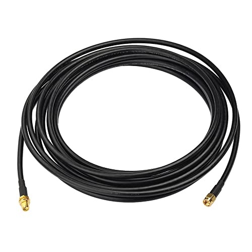 Eightwood SMA-Stecker auf SMA Bulkhead Jack Verlängerungskabel KSR195 16,5 m 5 m für Antenne 4G Router Antenne WiFi Homematic CCU2 CC1101 Huawei 2G 3G 4G LTE UMTS Mobile Antenne Eightwood SMA-Stecker auf SMA Bulkhead Jack Verlängerungskabel KSR195 16,5 m 5 m für Antenne 4G Router Antenne WiFi Homematic CCU2 CC1101 Huawei 2G 3G 4G LTE UMTS Mobile Antenne von Eightwood