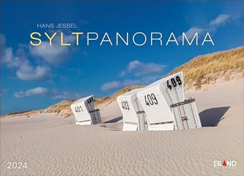 Sylt Panorama Postkartenkalender 2024. Endlose Sandstrände und Dünen in einem Foto-Kalender zum Aufhängen. Jeden Monat eine Postkarte zum Sammeln oder Verschicken.: Hans Jessel von Eiland