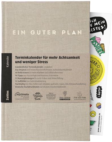 Ein guter Plan Zeitlos – Ganzheitlicher Terminkalender für mehr Achtsamkeit und weniger Stress – Undatierter Wochenplaner mit 56 Tipps und Zitaten ohne Kitsch (Natur) von Ein guter Plan