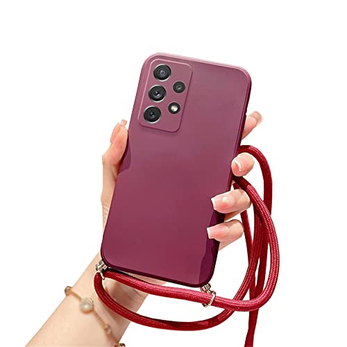 Einaily Handykette für Samsung Galaxy A72 Hülle mit Band Handyhülle für Smartphone zum Umhängen Schutzhülle mit Kordel Einstellbar Abnehmbar Silikon Necklace Hülle mit Kette zum umhängen Galaxy A72 Einaily Handykette für Samsung Galaxy A72 Hülle mit Band Handyhülle für Smartphone zum Umhängen Schutzhülle mit Kordel Einstellbar Abnehmbar Silikon Necklace Hülle mit Kette zum umhängen Galaxy A72 von Einaily