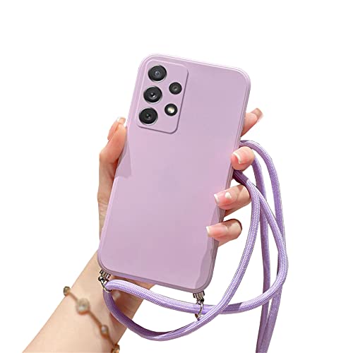 Einaily Handykette für Samsung Galaxy S21 Plus Hülle mit Band Handyhülle für Smartphone zum Umhängen Schutzhülle mit Kordel Silikon Case Necklace Hülle mit Kette zum umhängen für Samsung S21 Plus von Einaily