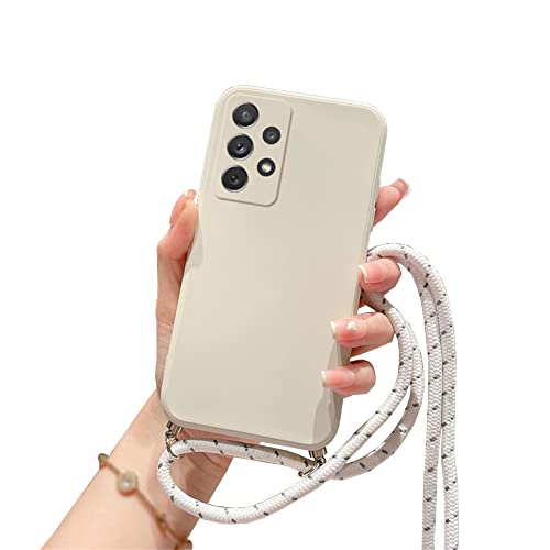 Einaily Handykette für Samsung Galaxy S21 Ultra Hülle mit Band Handyhülle für Smartphone zum Umhängen Schutzhülle mit Kordel Silikon Case Necklace Hülle mit Kette zum umhängen für Samsung S21 Ultra von Einaily