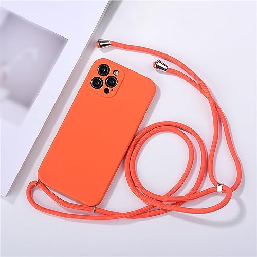 Einaily Handykette für iPhone 13 Mini Hülle mit Band Necklace Handyhülle für Smartphone zum Umhängen Schutzhülle mit Kordel Einstellbar Abnehmbar TPU Case mit Schnur Hülle mit Kette für iPhone 13 Mini von Einaily