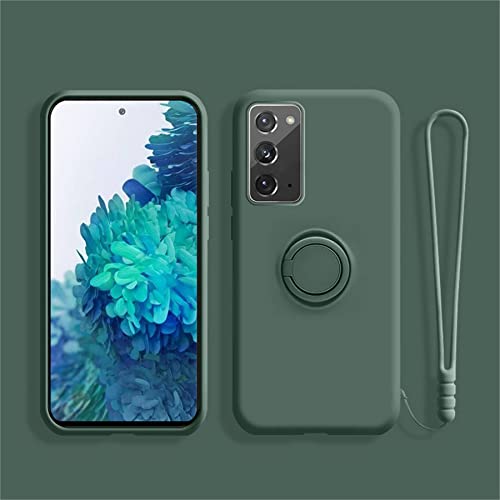 Einaily Hülle für Samsung Galaxy A72 Silikon Case, Galaxy A72 Handyhülle mit Ring Halter Ständer Kratzfeste Dünn Silikonhülle Kameraschutz Flexibel Bumper Case Schutzhülle für Samsung Galaxy A72 von Einaily