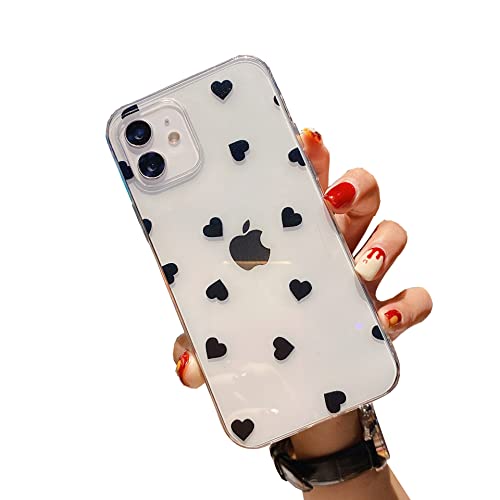 Einaily Hülle für iPhone 12 Pro Max, Case für iPhone 12 Pro Max Fashion Love Heart Pattern Transparent Handyhülle Ultra dünn TPU Silikon Hülle Mode Chic Rundumschutz Schutzhülle für iPhone 12 Pro Max Einaily Hülle für iPhone 12 Pro Max, Case für iPhone 12 Pro Max Fashion Love Heart Pattern Transparent Handyhülle Ultra dünn TPU Silikon Hülle Mode Chic Rundumschutz Schutzhülle für iPhone 12 Pro Max von Einaily