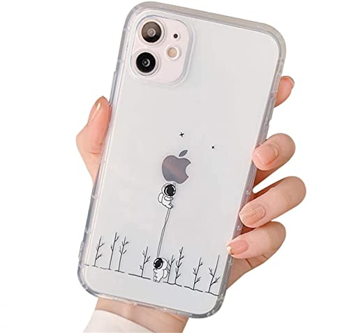 Einaily Hülle für iPhone 13 Case Crystal Clear Handyhülle für iPhone 13 Mode Chic Muster Ultra Dünn TPU Silikon Herz Bumper für iPhone 13 Stoßfest Kratzfest Schutzhülle für iPhone 13 Slim Case Cover von Einaily