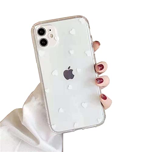 Einaily Hülle für iPhone 13 Mini Case Crystal Clear Handyhülle für iPhone 13 Mini Mode Chic Muster Ultra Dünn Silikon Herz Bumper Stoßfest Kratzfest Schutzhülle für iPhone 13 Mini Slim Case Cover von Einaily