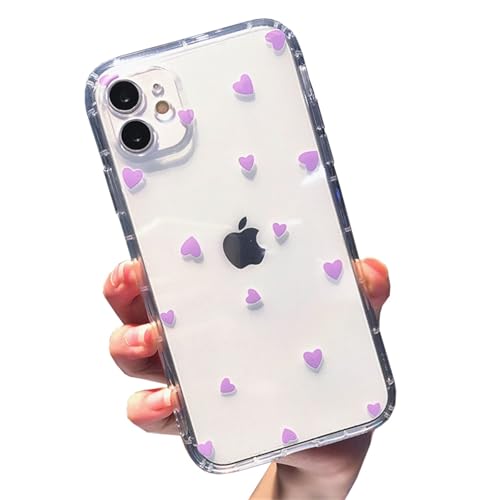 Einaily Hülle für iPhone 15 Case Crystal Clear Mode Chic Herz Muster Handyhülle Ultra Dünn Transparent Klare Weich TPU Silikon Gel Bumper Stoßfest Kratzfest Schutzhülle für iPhone 15 Slim Cover Einaily Hülle für iPhone 15 Case Crystal Clear Mode Chic Herz Muster Handyhülle Ultra Dünn Transparent Klare Weich TPU Silikon Gel Bumper Stoßfest Kratzfest Schutzhülle für iPhone 15 Slim Cover von Einaily