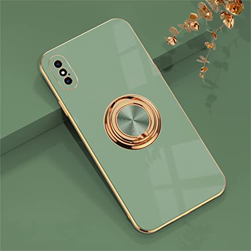 Einaily Hülle für iPhone XS max, Hülle für iPhone XS max Handyhülle 360 Grad Ring Halter Handy Hüllen mit KFZ-Halterung Schutzhülle TPU Cover Bumper Case Schale für iPhone XS max von Einaily