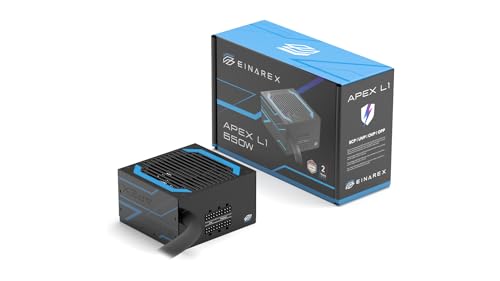 Einarex Apex L1 650 W Netzteil für PC, Cybenetics Bronze, Semi-Modulares Kabel, Active PFC, ATX (650 W) von Einarex