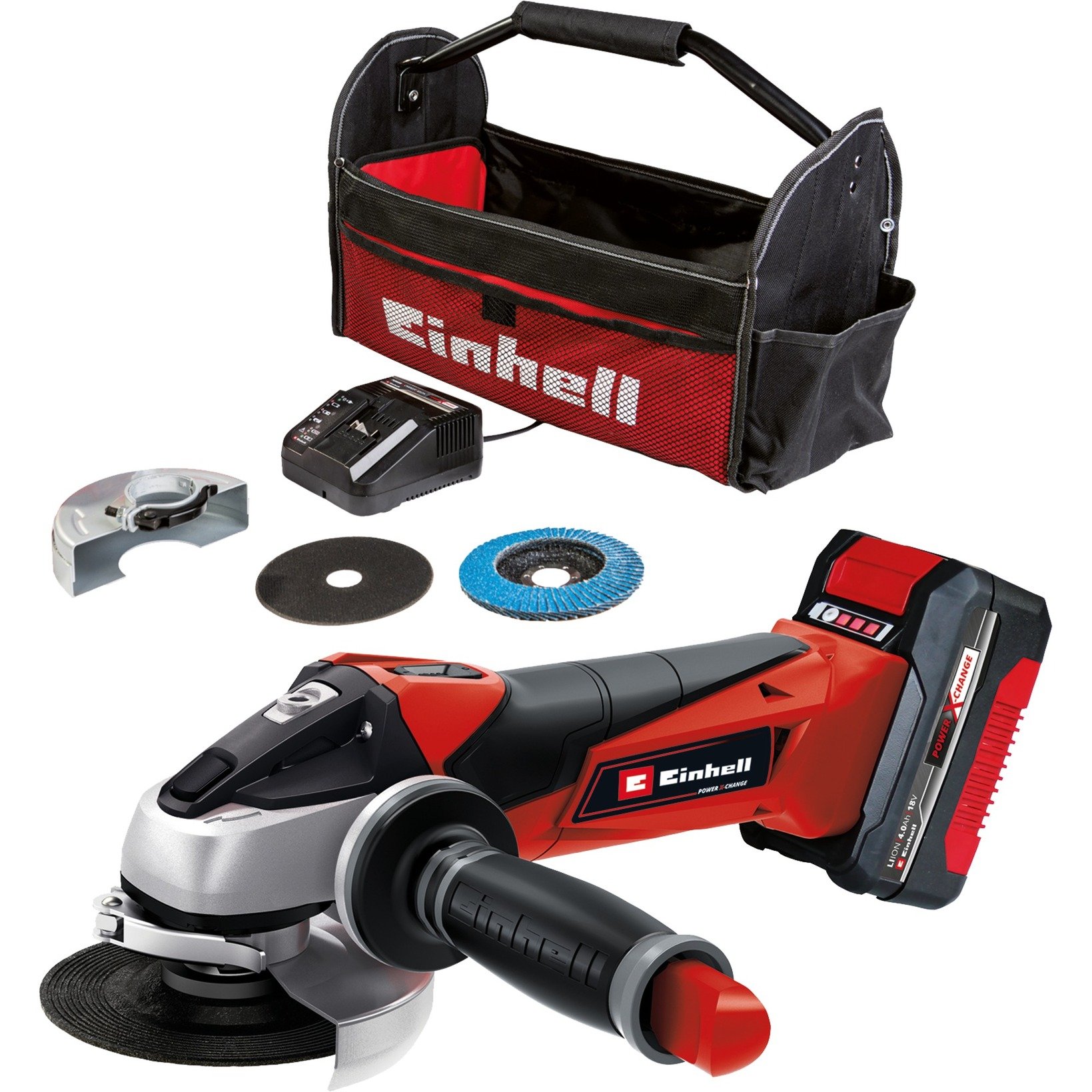 Power X-Change Akku-Winkelschleifer TC-AG 18/115 Li Kit, 18Volt Power X-Change Akku-Winkelschleifer TC-AG 18/115 Li Kit, 18Volt von Einhell