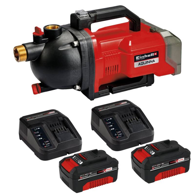 EINHELL Akku-Gartenpumpe AQUINNA 36/30, + 2x Starterset von Einhell