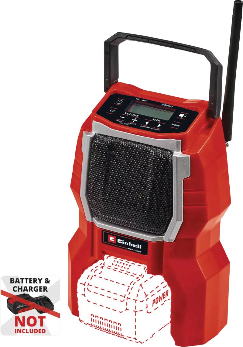EINHELL 3408017 - Akku-Radio TC-RA 18, Power X-Change, ohne Akku von Einhell