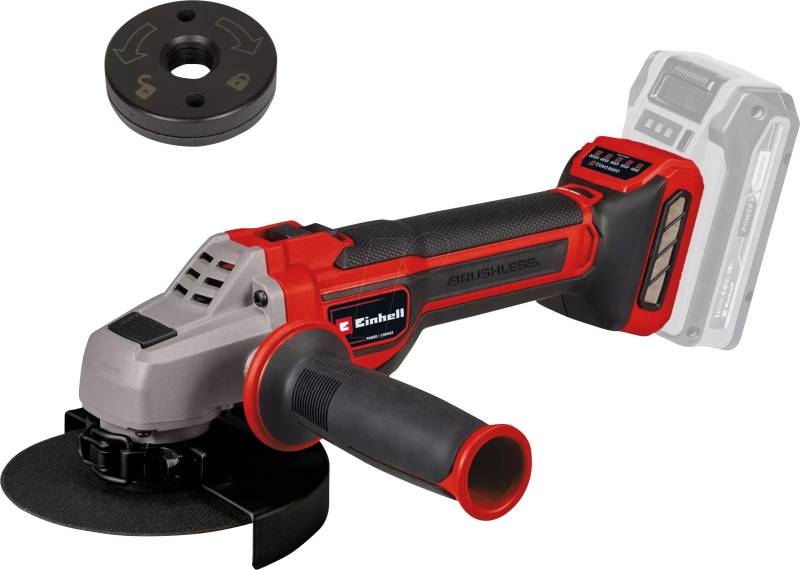 EINHELL 4431155 - Akku-Winkelschleifer TP-AG 18/125, Power X-Change, ohne Akku von Einhell