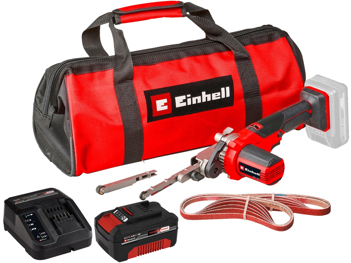 EINHELL Akku-Bandfeile TE-BF 18 Li Kit (1x 4,0 Ah) von Einhell