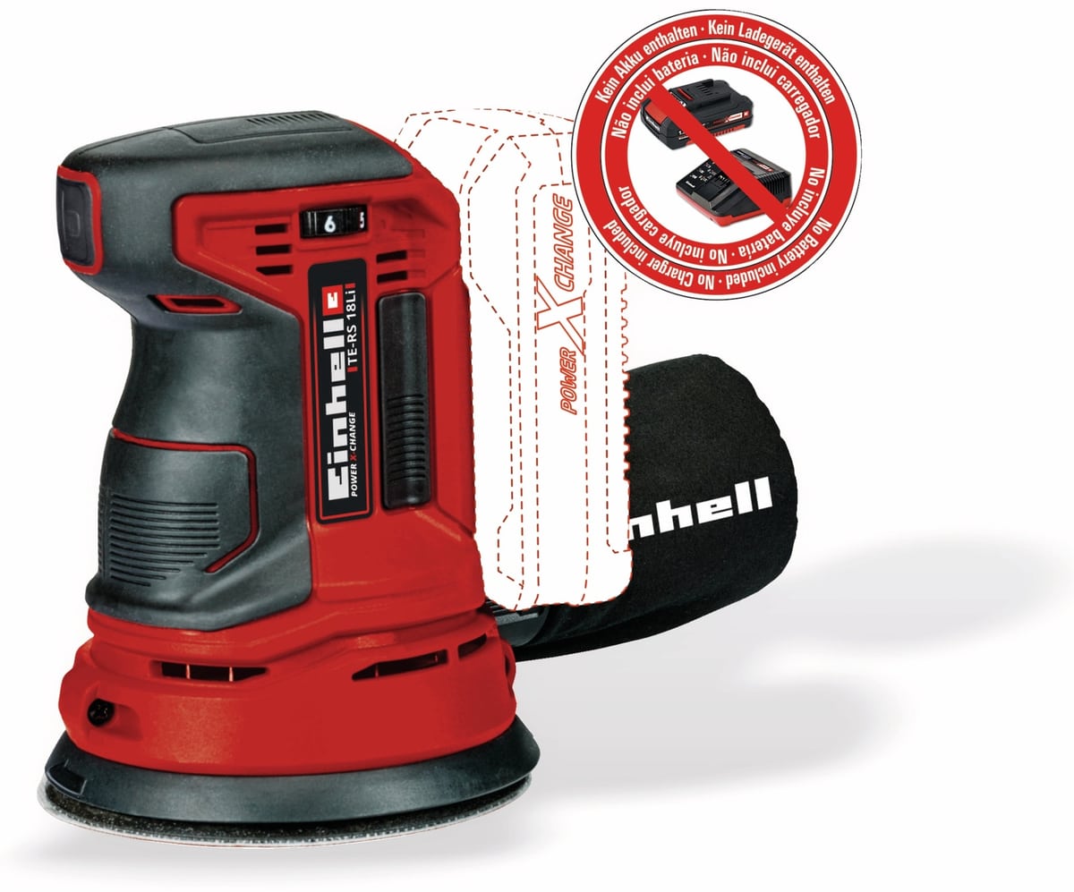 EINHELL Akku-Exzenterschleifer TE-RS 18 Li, Solo von Einhell