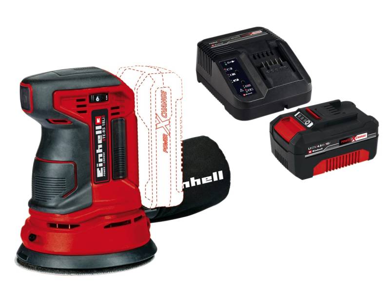 EINHELL Akku-Exzenterschleifer TE-RS 18 Li Kit (1x 4,0 Ah) von Einhell