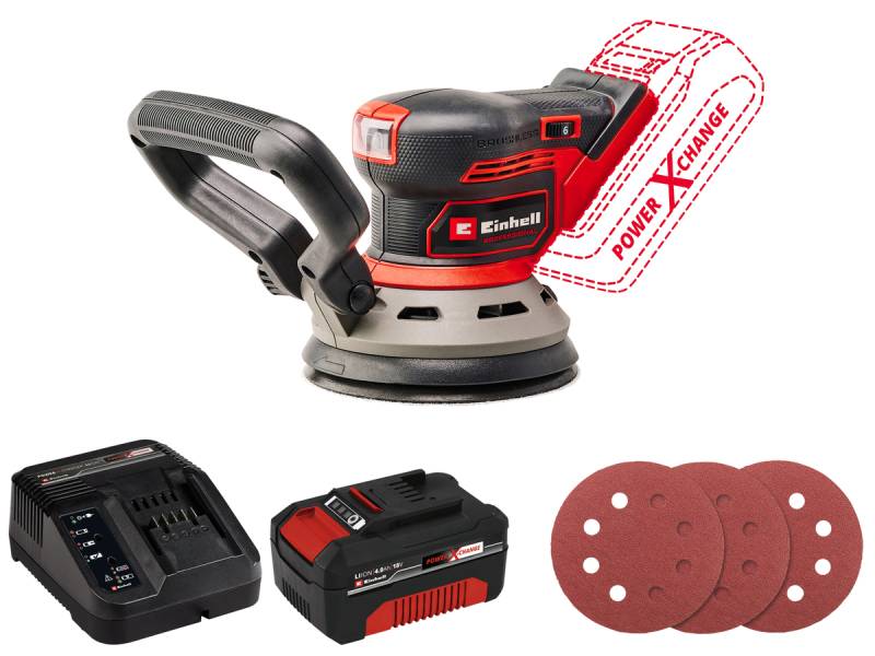 EINHELL PROFESSIONAL Akku-Exzenterschleifer TP-RS 18/32 Li BL Kit (1x 4,0 Ah) von Einhell Professional