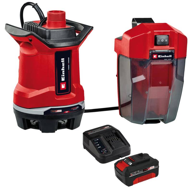 EINHELL Akku-Schmutzwasserpumpe GE-DP 18/25 Li + Starterset von Einhell