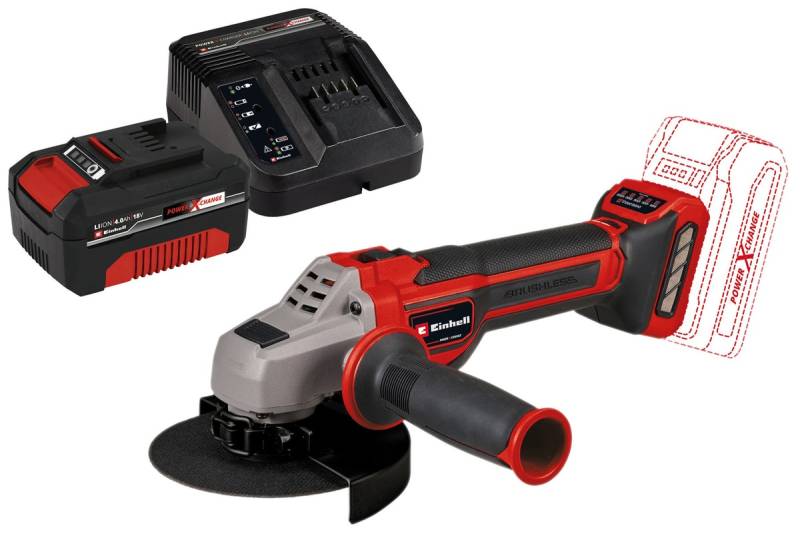 EINHELL PROFESSIONAL Akku-Winkelschleifer TP-AG 18/ 125 CE Q Li Kit (1x 4,0 Ah) von Einhell Professional