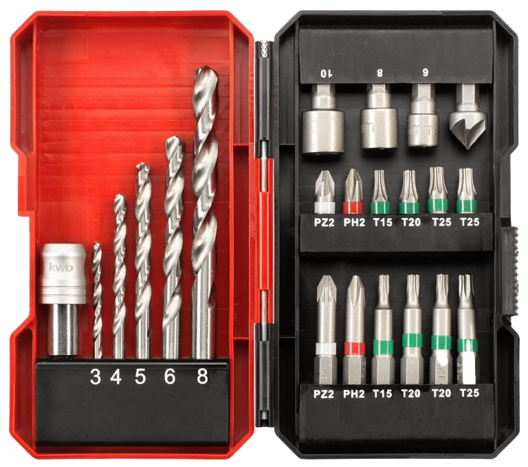 EINHELL Bit-Bohrerbox, 49108806, S-Box, 22-teilig von Einhell