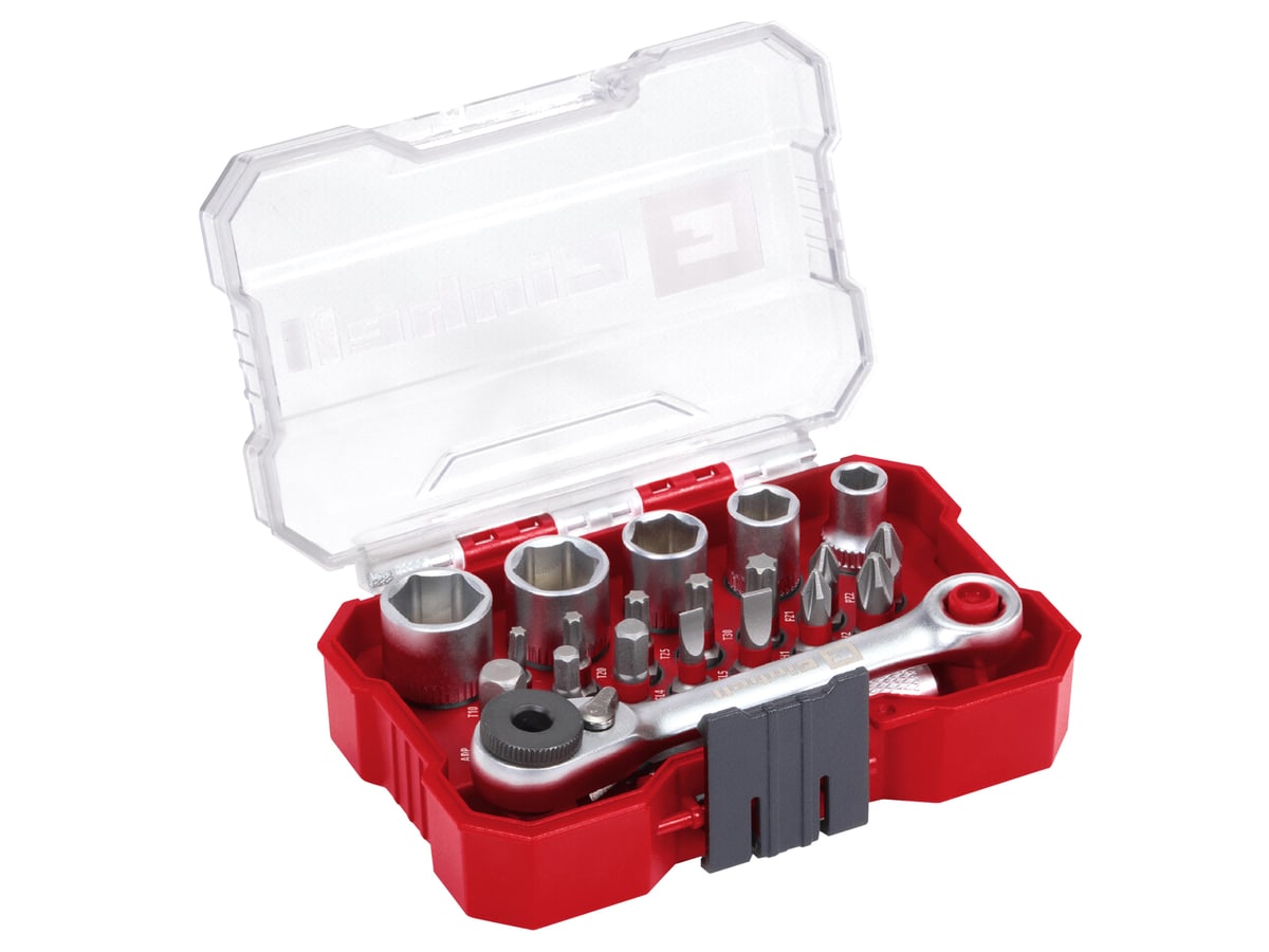 EINHELL Bit- & Steckschlüssel-Set, 118683, XS-Case, 21-teilig EINHELL Bit- & Steckschlüssel-Set, 118683, XS-Case, 21-teilig von Einhell