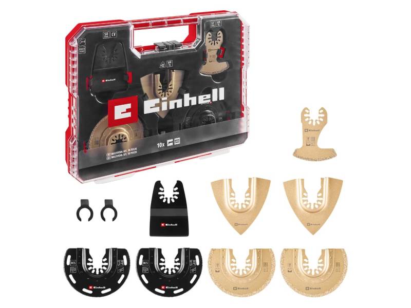 EINHELL Multitool-Set, 708110, XL-PLUS-Case, 10-teilig von Einhell