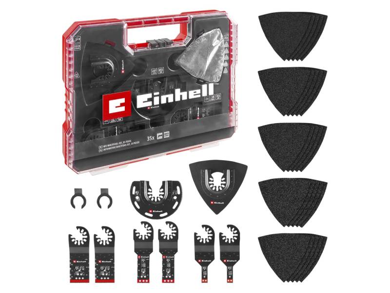 EINHELL Multitool-Set, 708135, XL-PLUS-Case, 35-teilig von Einhell