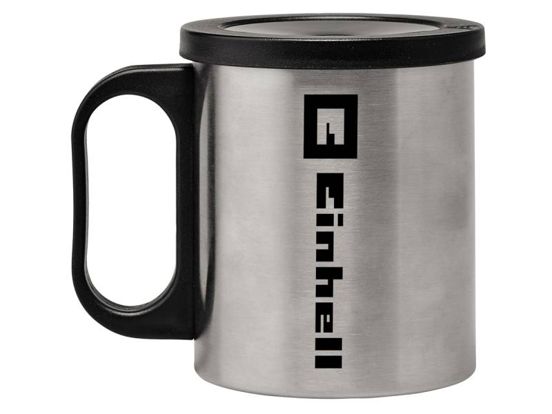 EINHELL Original Kaffeetasse, 240 ml mit Deckel, Edelstahl, staubdicht von Einhell