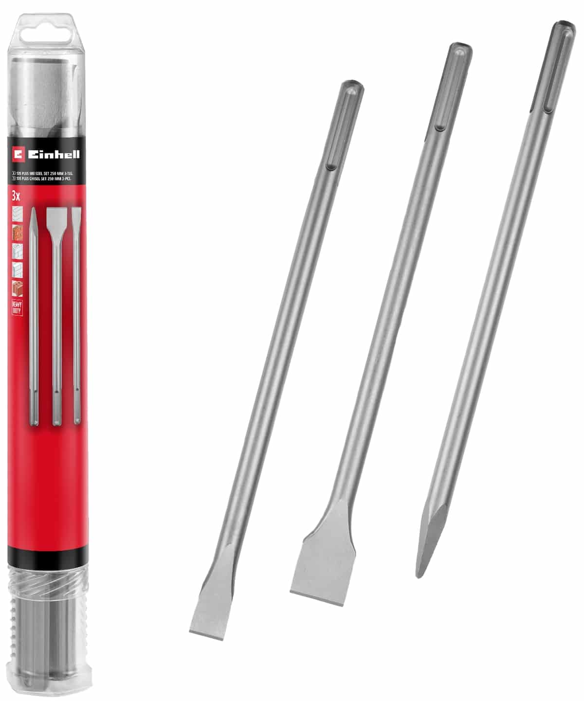 EINHELL SDS-Max Meißel-Set 190110, 400 mm, 3-teilig EINHELL SDS-Max Meißel-Set 190110, 400 mm, 3-teilig von Einhell