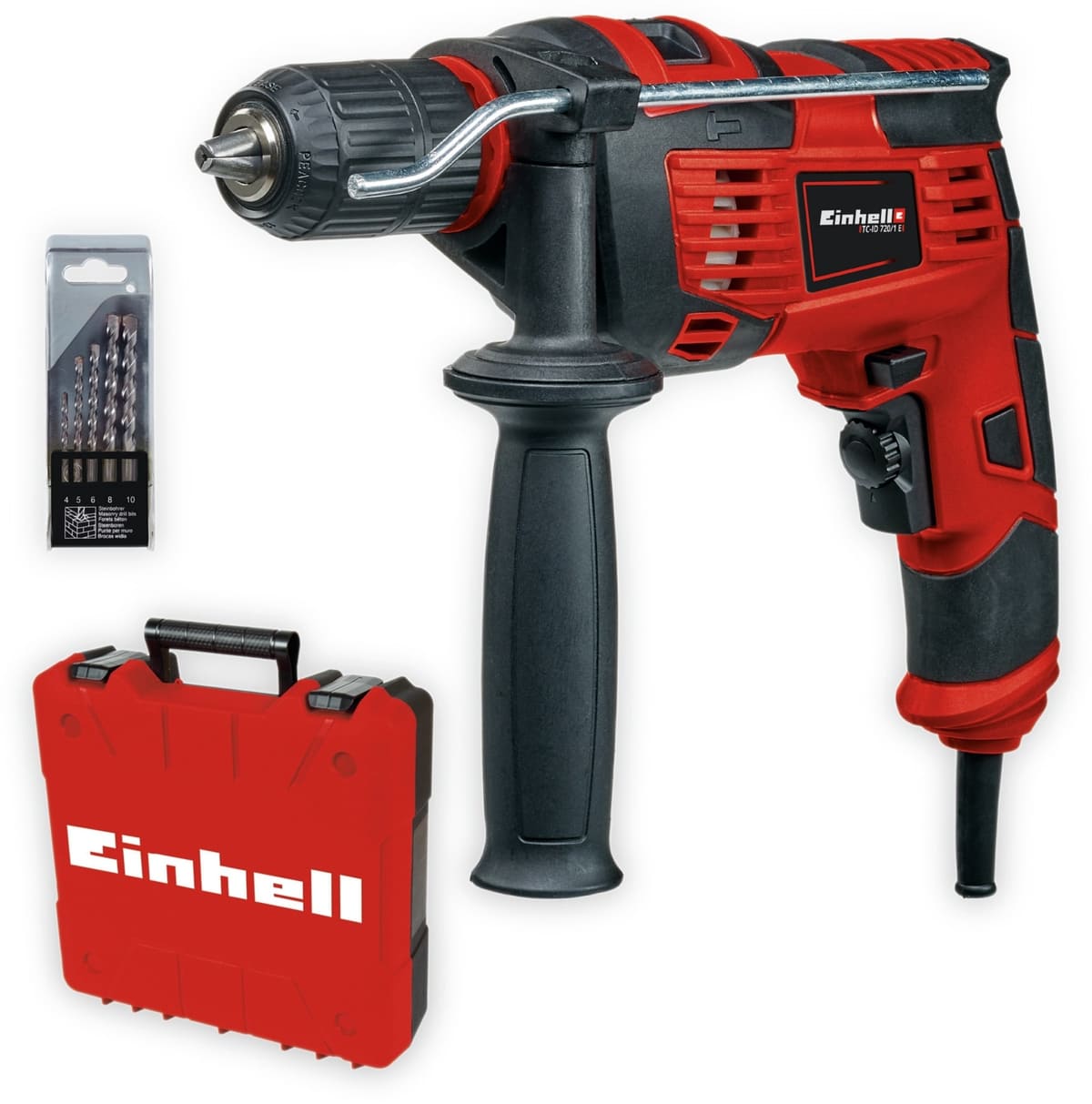 EINHELL Schlagbohrmaschine TC-ID 720/1 E Kit, 720 W von Einhell