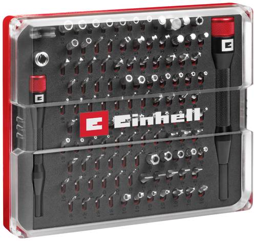 Einhell 115040 Bit-Set 114teilig Spanner, JIS, T-Profil, Gamebit, Sim-Eject-Bit, Schlitz, Tri-Point, von Einhell