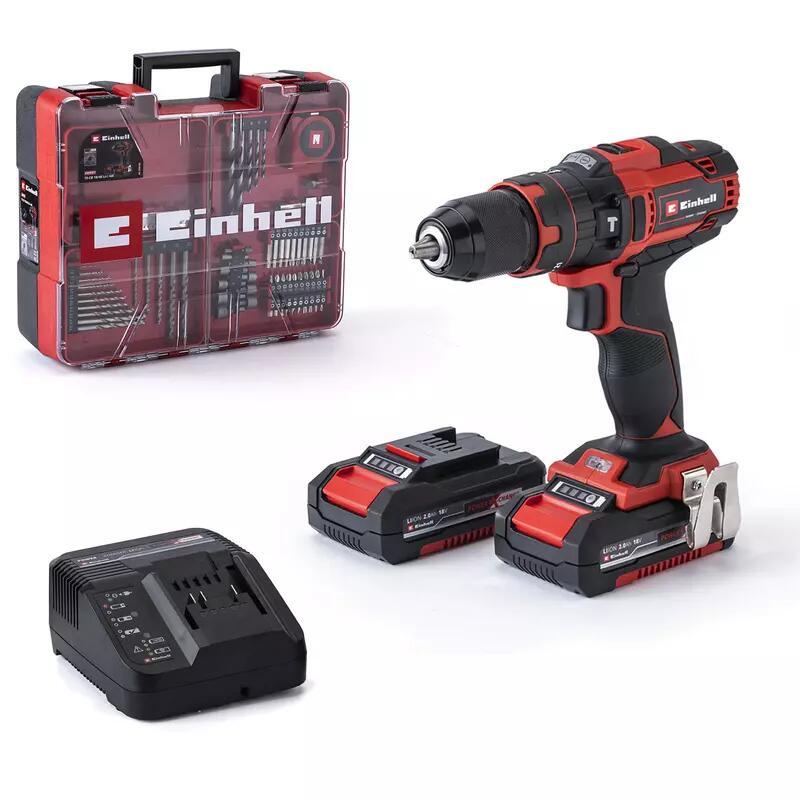 Einhell Akku-Bohrschrauber-Set TE-CD 18/40 Li-i +64 (2x2,0Ah) (4513992) von Einhell