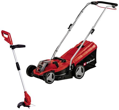 Einhell GE-CM 18/33 Li Set Akku Akku-Rasenmäher, Akku-Rasentrimmer Höhenverstellbarer Griff mit Kl Einhell GE-CM 18/33 Li Set Akku Akku-Rasenmäher, Akku-Rasentrimmer Höhenverstellbarer Griff mit Kl von Einhell