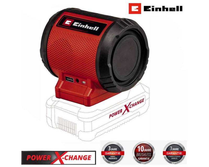 Einhell Lautsprecher TC-SR 18 Li BT - Solo, Bluetooth, AUX-/USB-Anschluss Portable-Lautsprecher von Einhell