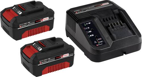Einhell PXC-Starter-Kit 2x 3Ah & 30min PXC Kit 4512098 Werkzeug-Akku und Ladegerät 18V 3Ah Li-Ion von Einhell