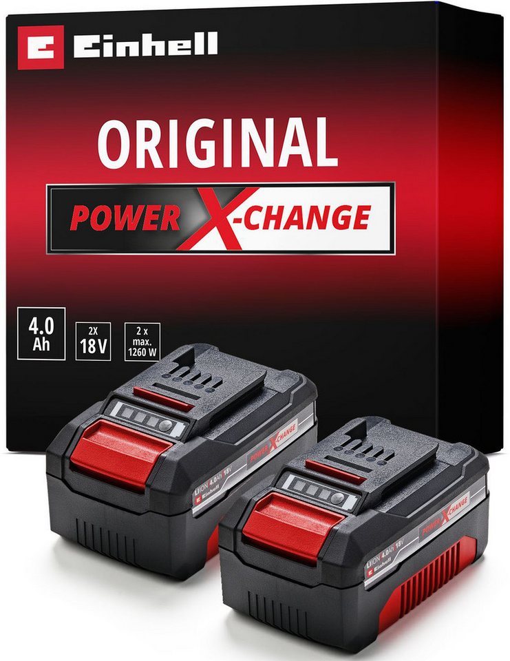 Einhell »PXC-Twinpack« Akku (2 St), 18 V, 4 Ah von Einhell