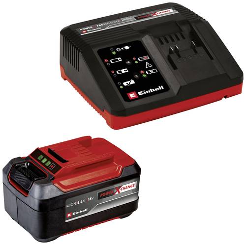 Einhell Power X-Change PXC-Starter-Kit 5,2Ah & 4A Fastcharger 4512114 Werkzeug-Akku und Ladegerät 1 von Einhell