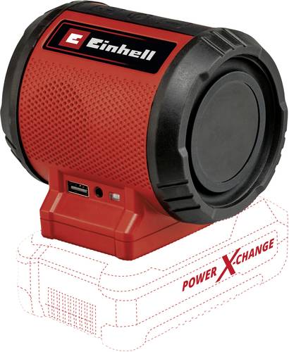 Einhell Power X-Change TC-SR 18 Li BT - Solo Bluetooth® Lautsprecher AUX, USB Rot von Einhell