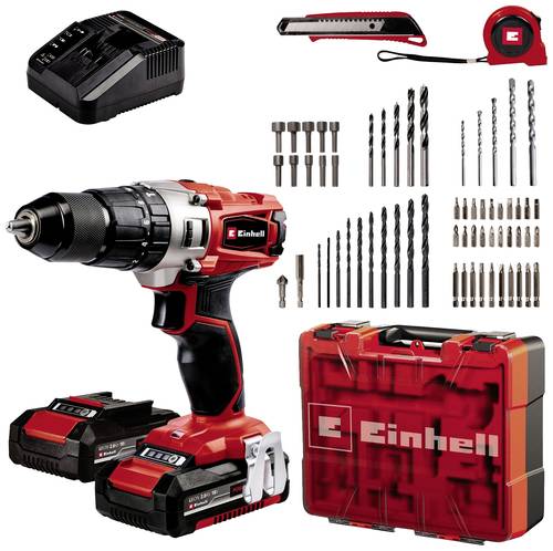 Einhell Power X-Change TE-CD 18/2 Li-i +64 (2x2,0 Ah) 2-Gang-Akku-Schlagbohrschrauber inkl. 2. Akku von Einhell