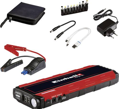 Einhell Schnellstartsystem CE-JS 18 1091531 Starthilfestrom (12 V)=300A USB-Steckdose 2x, Ladezustan von Einhell